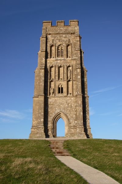 4 Viktorianische von Glastonbury Abbey Tor st Josephs Kapelle Stadt Alte Fotos